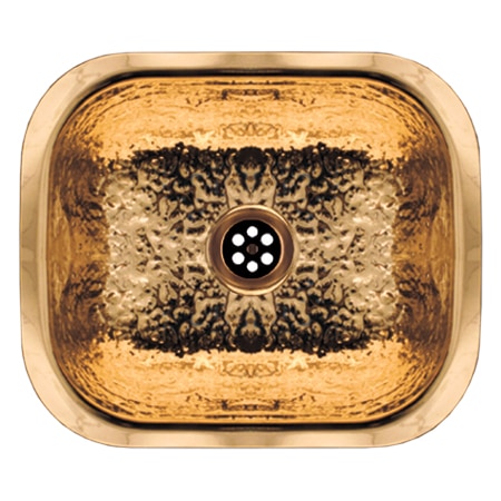 Whitehaus RctnglrUndermount Entertainment/Prep Sink W/ A Hammered Texture Surfac WH690BBB